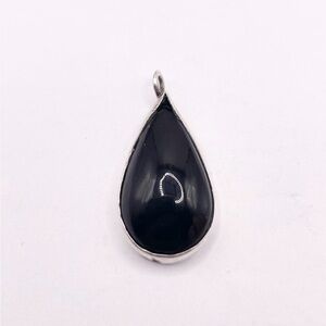 Black Onyx 925 Sterling Silver Pendant